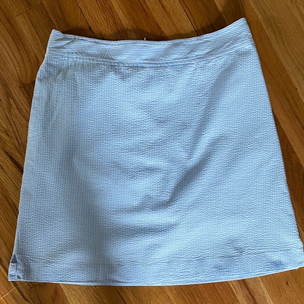 Vineyard Vines Blue & White Seersucker Skort